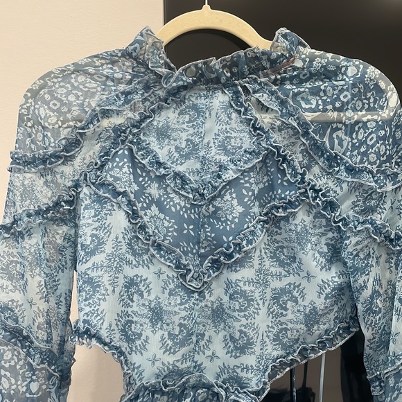 Blue cut out Dress - Picture 2 of 4